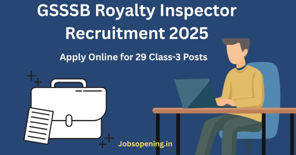 GSSSB Royalty Inspector Recruitment 2025