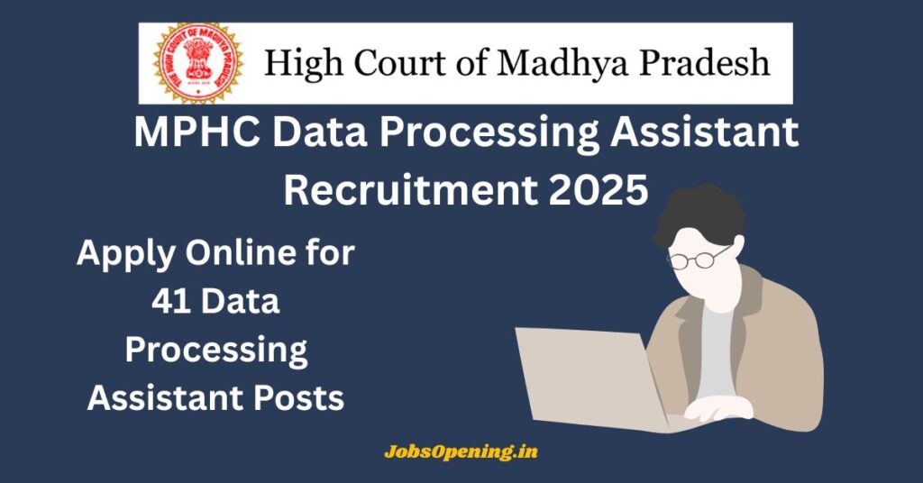 MPHC Data Processing Assistant Recruitment 2025
