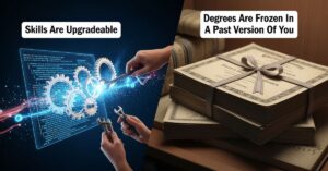 Skills Are Upgradeable. Degrees Are Frozen In A Past Version Of You