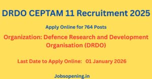 DRDO CEPTAM 11 Recruitment 2025