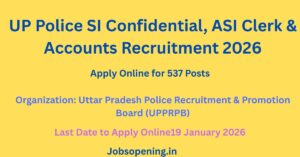 UP Police SI Confidential