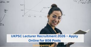 UKPSC Lecturer Recruitment 2026