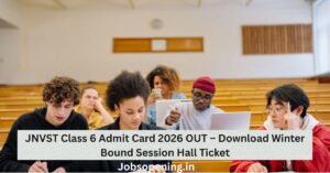 JNVST Class Admit Card 2026